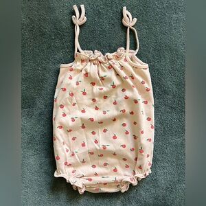 COPY - Oeuf cherry tomato print bubble romper